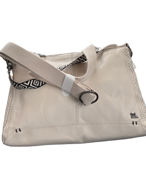 The Sak Beige Leather Convertible Shoulder And Crossbody  New Bag
